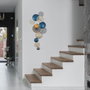 Wallity Bronte - CH103-2 Escultura de Pared de Metal Plateado